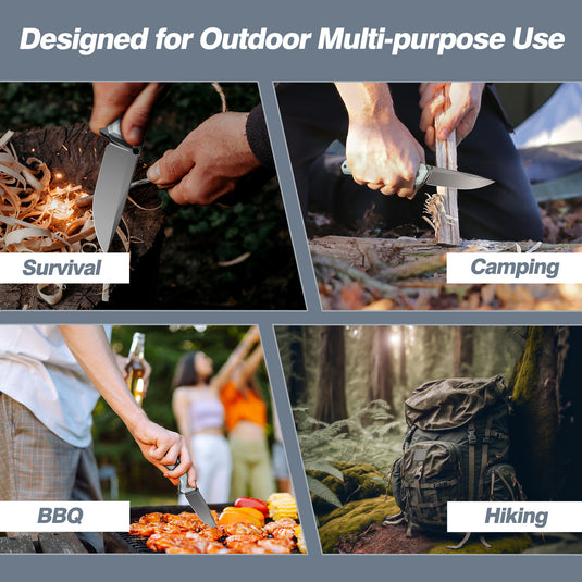 Titanium Gray 3.22" Folding Knife | 14C28N | Aluminium | Odyssey | FINTISO