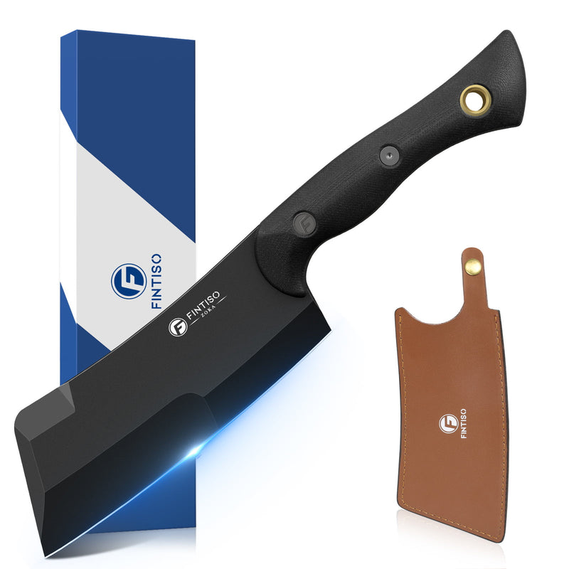 Load image into Gallery viewer, Black Butcher Knife Zoka Fintiso