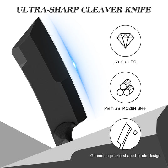 Black Butcher Knife Zoka Fintiso