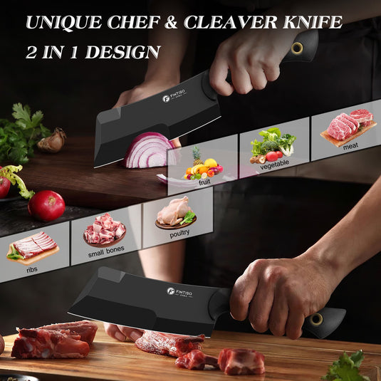 Black Butcher Knife Zoka Fintiso