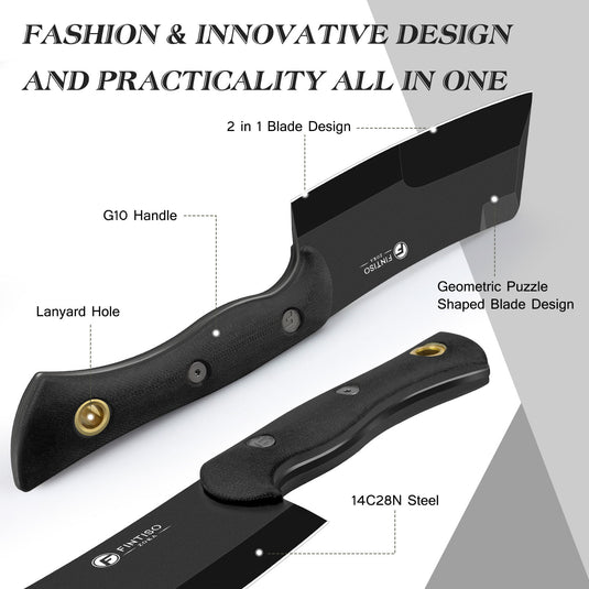 Black Butcher Knife Zoka Fintiso