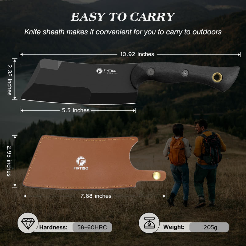 Load image into Gallery viewer, Black Butcher Knife Zoka Fintiso