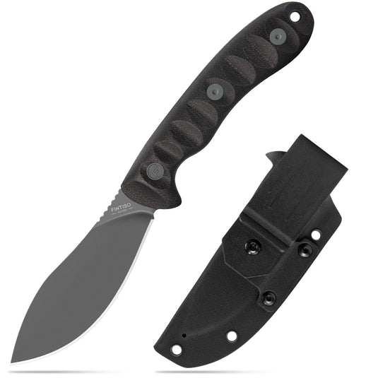 Black Fixed Blade Knife Nazar Fintiso