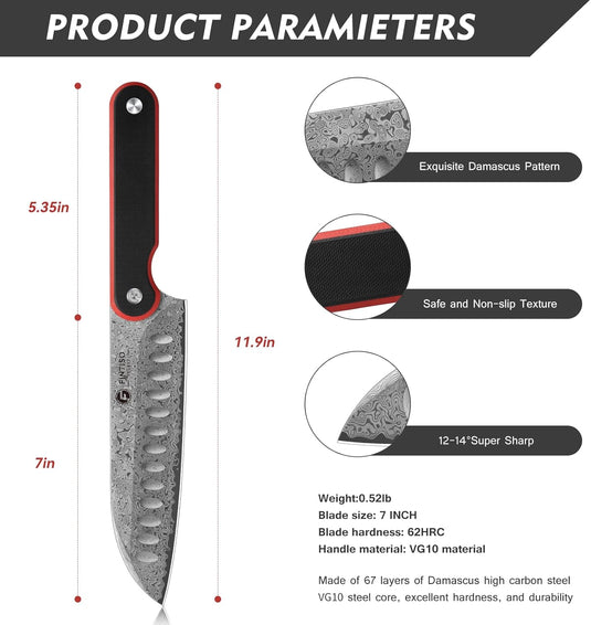 Santoku Knife Vulpes Fintiso
