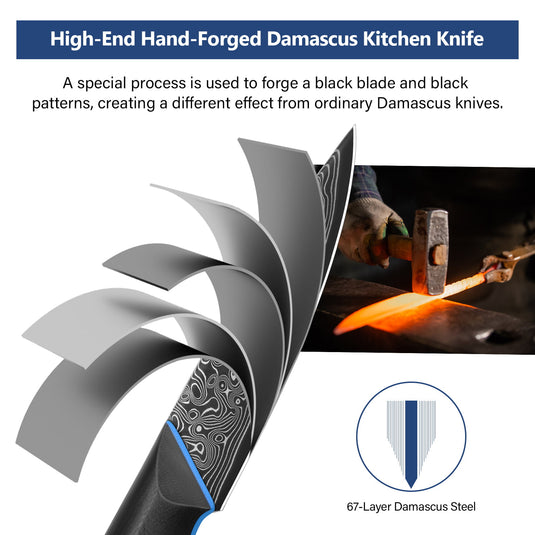 Blue Black Paring Knife Zeus Fintiso