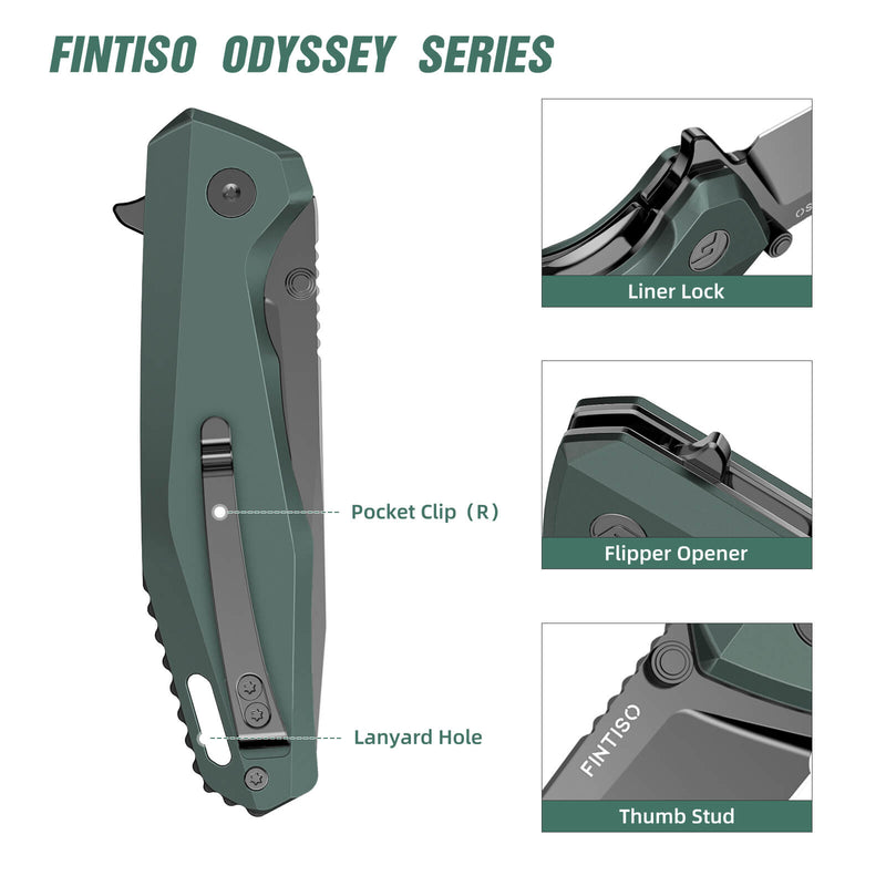 Load image into Gallery viewer, Gray Green Odyssey Fintiso
