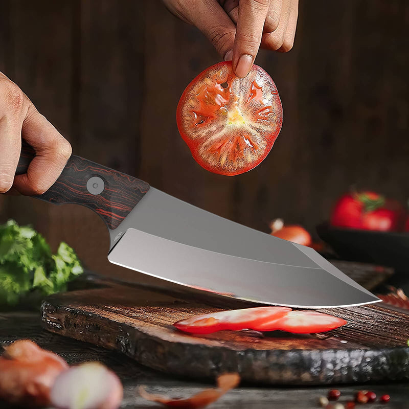 Load image into Gallery viewer, Maroon Chef Knife Titan Fintiso