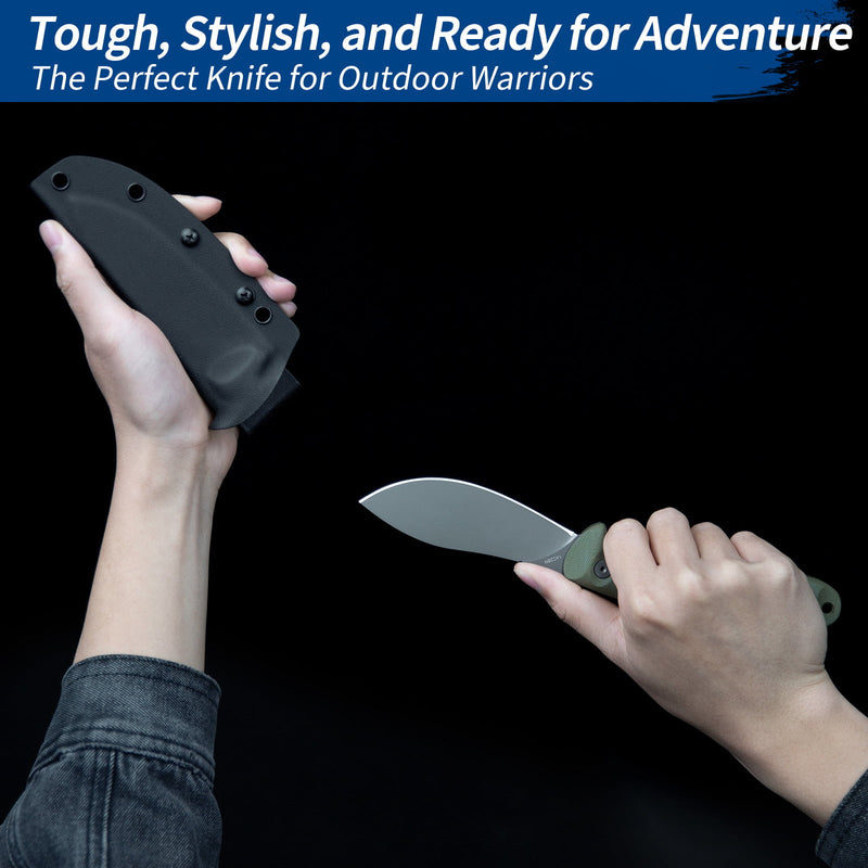 Load image into Gallery viewer, Olive Fixed Blade Knife Nazar Fintiso