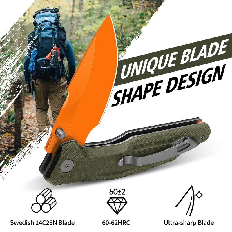 Load image into Gallery viewer, Orange Green Falcon Fintiso