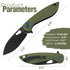 Olive 3.1" Folding Knife | 14C28N | G10 | COBRA | FINTISO