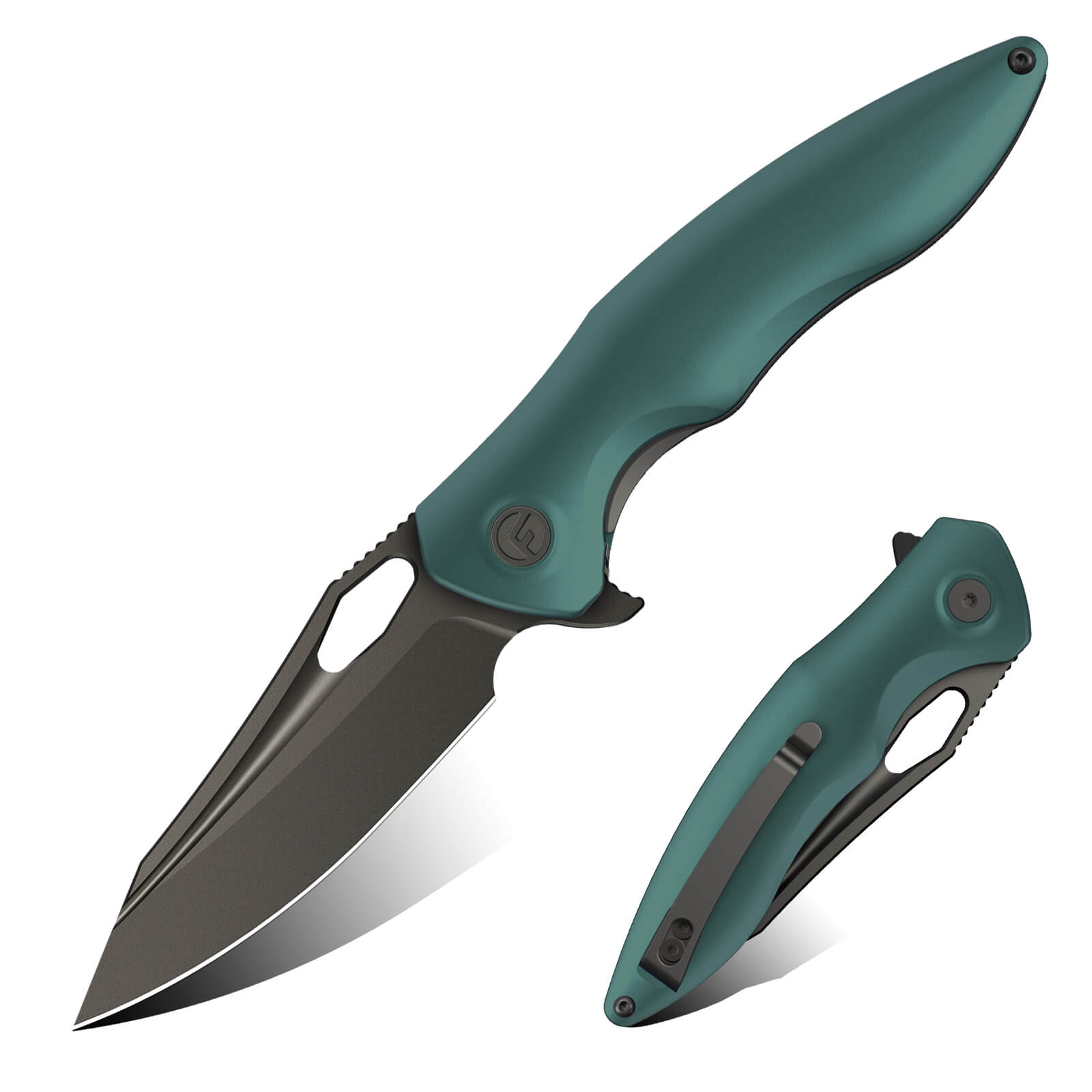 Turquoise 3.3" Folding Knife | 14C28N Blade | Apollo | FINTISO