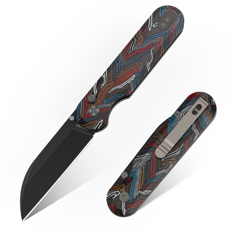 Load image into Gallery viewer, Pre-sale Colorful 3&quot; Folding Knife | 14C28N | G10 | Parrot | FINTISO
