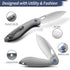 Grey Aluminum Alloy 3.1" Folding Knife  |14C28N Blade | COBRA | FINTISO