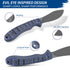 Black Blue Fixed Blade Knife Nazar Fintiso