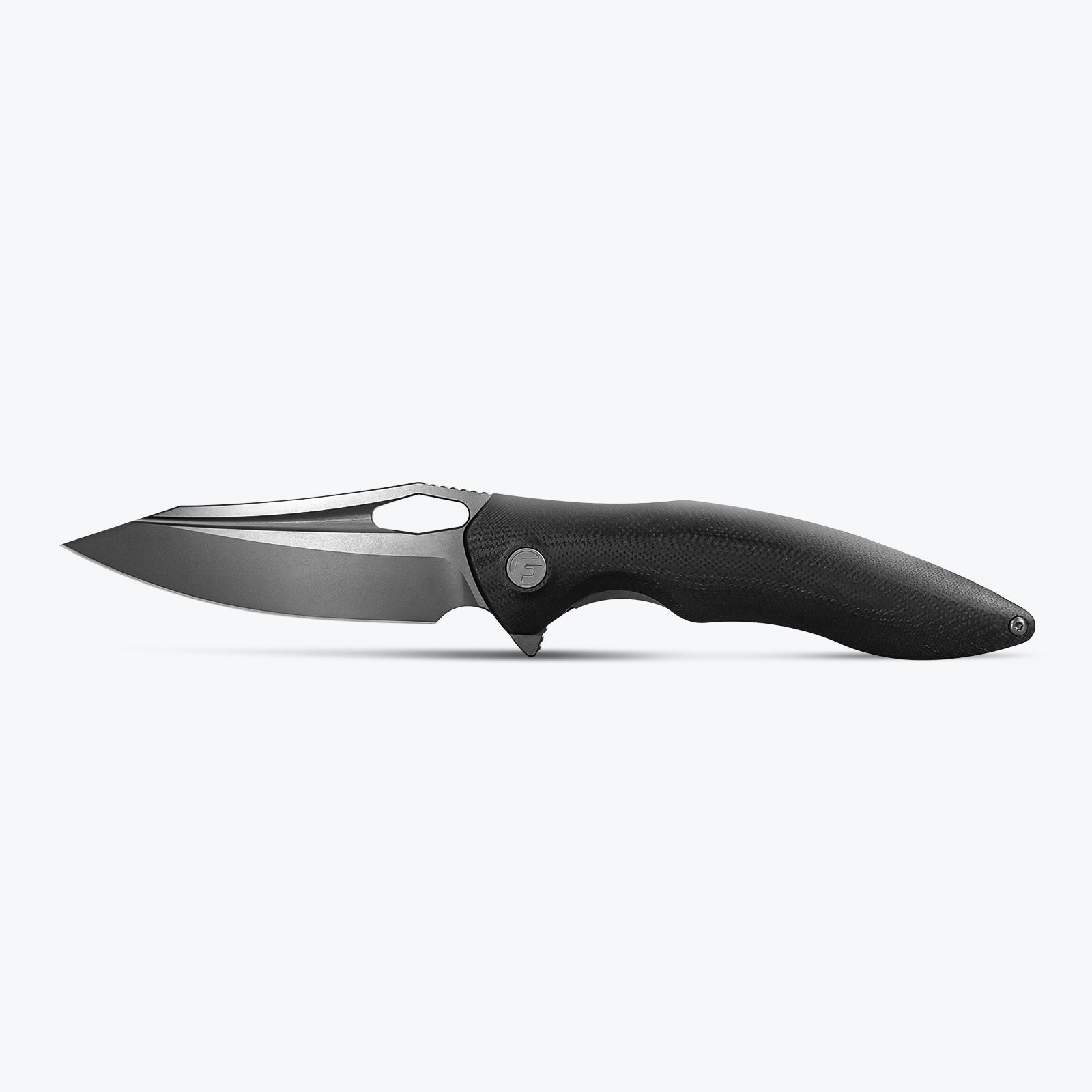 Black 3.3" Folding Knife | 14C28N | G10 | Apollo | FINTISO