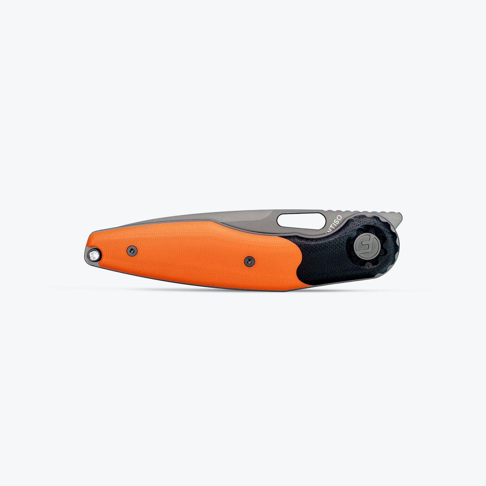 Orange-Black 3.5" Folding Knife | 14C28N | G10 | Rook | FINTISO